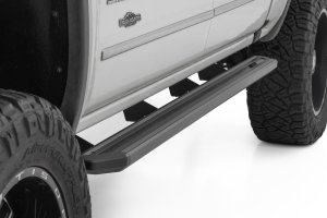 GMC 2500HD LED Running Boards - Rough Country - Bluetooth-Controlled, Crew Cab - Multi-Color - '07-'19